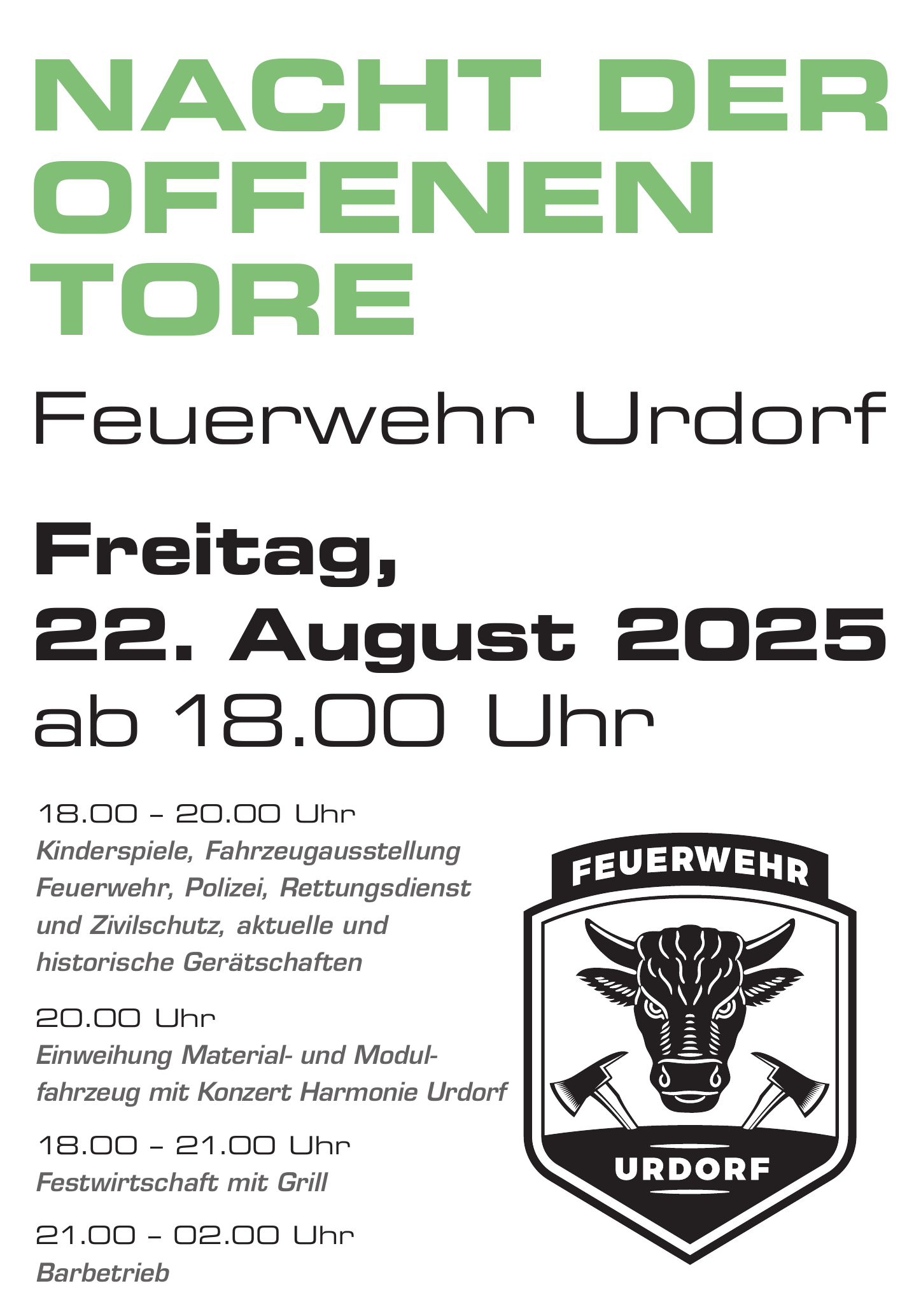 Nacht der offenen Tore 2025 Flyer